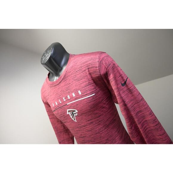 Nike Gym Shirt Dri Fit Atlanta Falcons Long Sleeve Athletic Tee Mens Size Medium - Picture 2 of 11